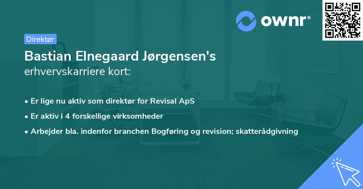 Bastian Elnegaard Jørgensen's erhvervskarriere kort