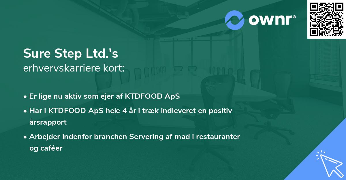Sure Step Ltd.'s erhvervskarriere kort