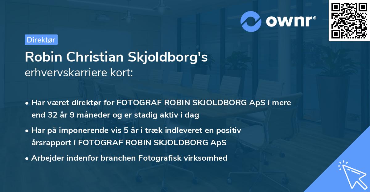 Robin Christian Skjoldborg's erhvervskarriere kort