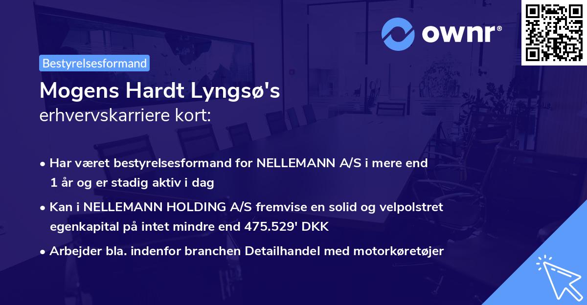 Mogens Hardt Lyngsø's erhvervskarriere kort