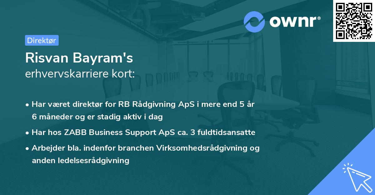 Risvan Bayram's erhvervskarriere kort