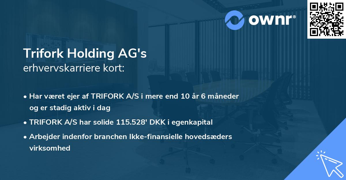 Trifork Holding AG's erhvervskarriere kort