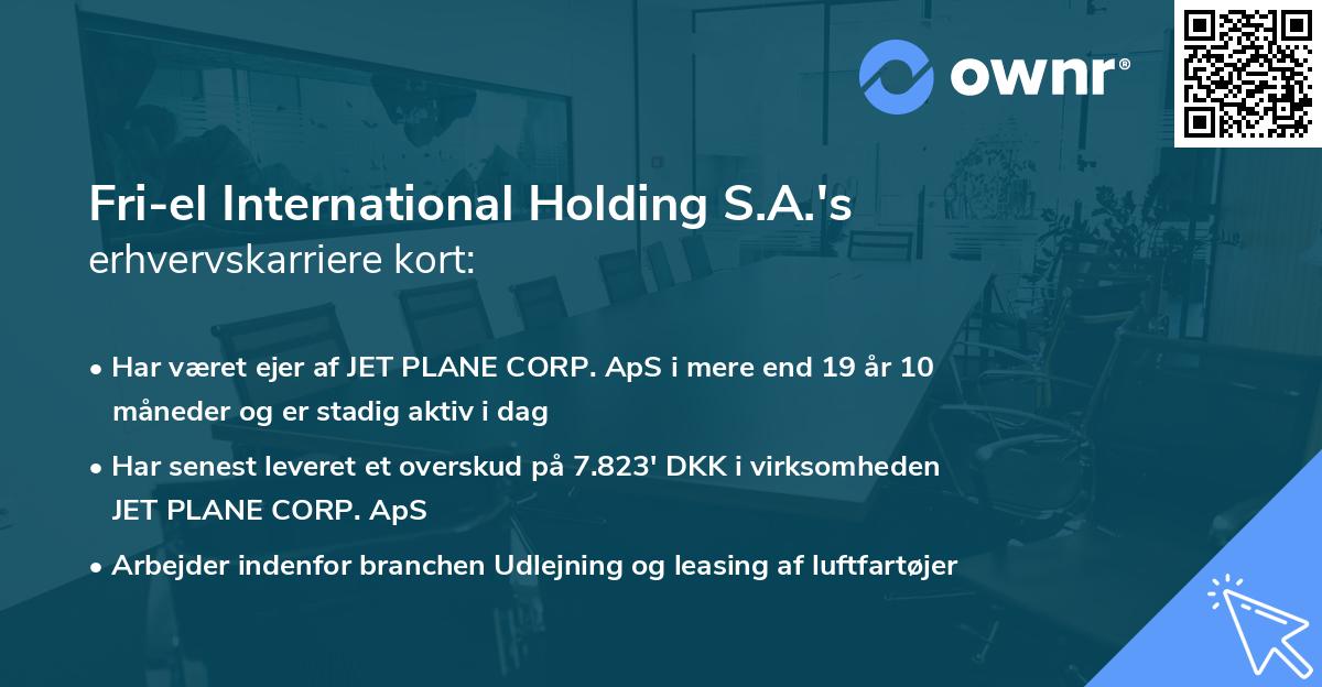 Fri-el International Holding S.A.'s erhvervskarriere kort