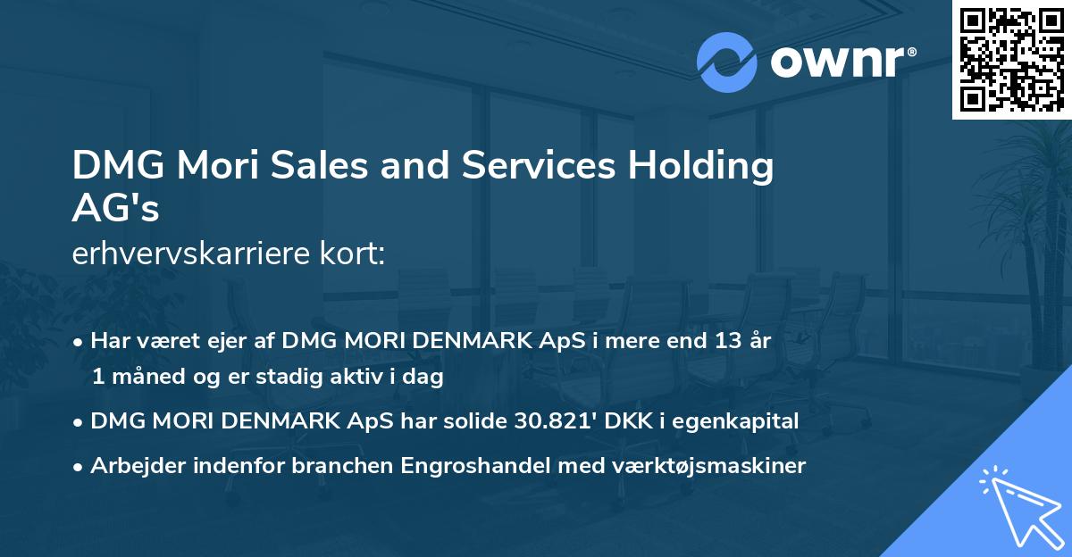 DMG Mori Sales and Services Holding AG's erhvervskarriere kort