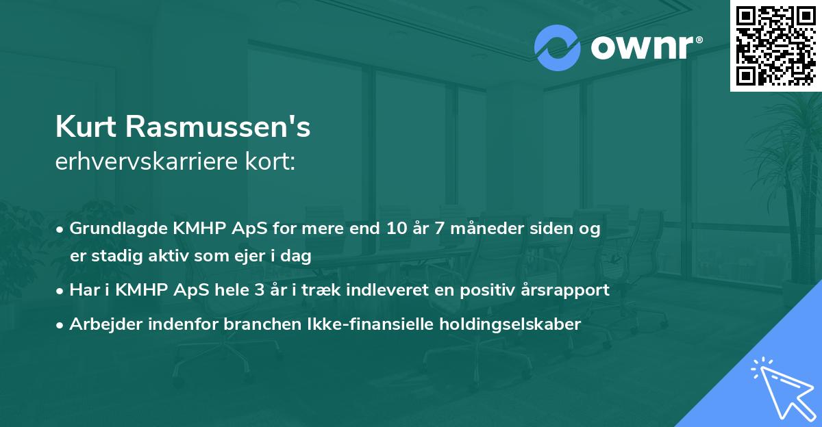 Kurt Rasmussen's erhvervskarriere kort