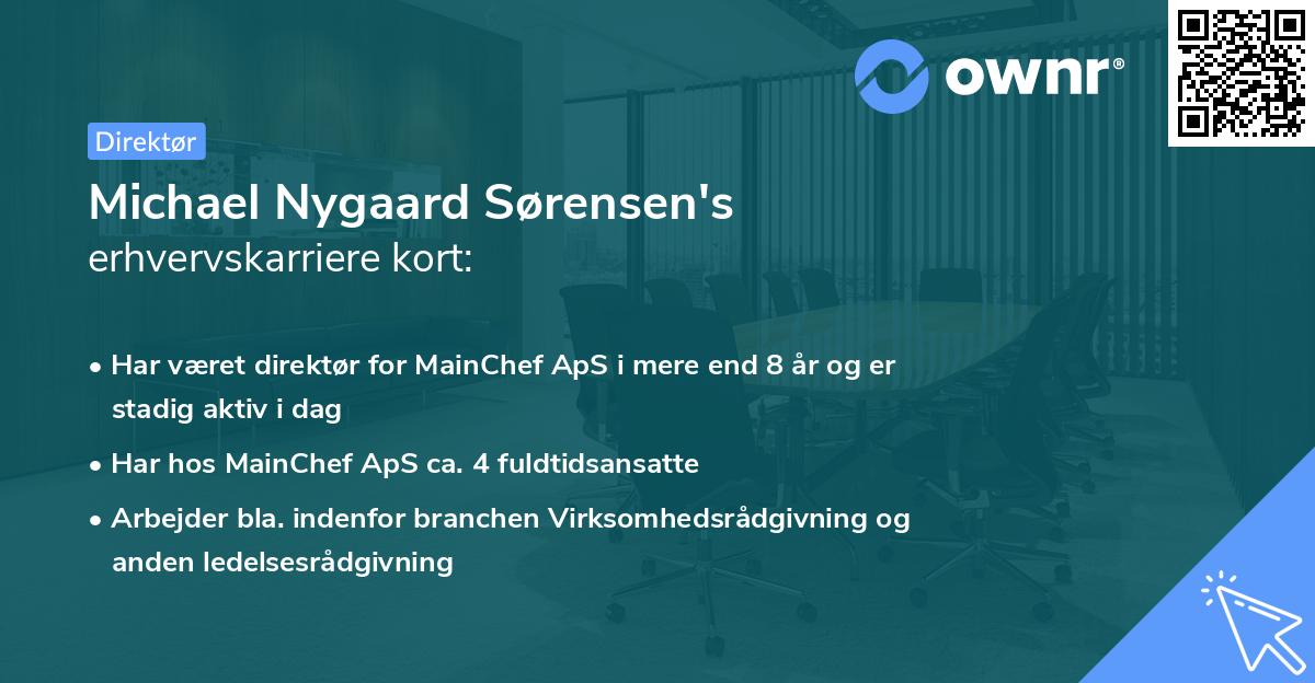 Michael Nygaard Sørensen's erhvervskarriere kort