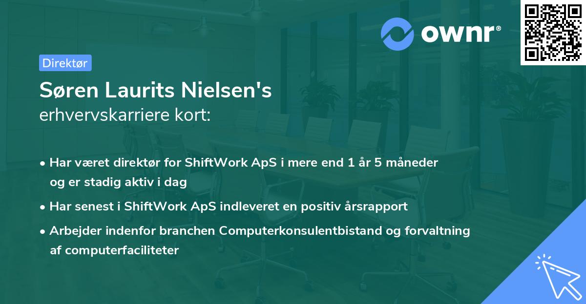 Søren Laurits Nielsen's erhvervskarriere kort