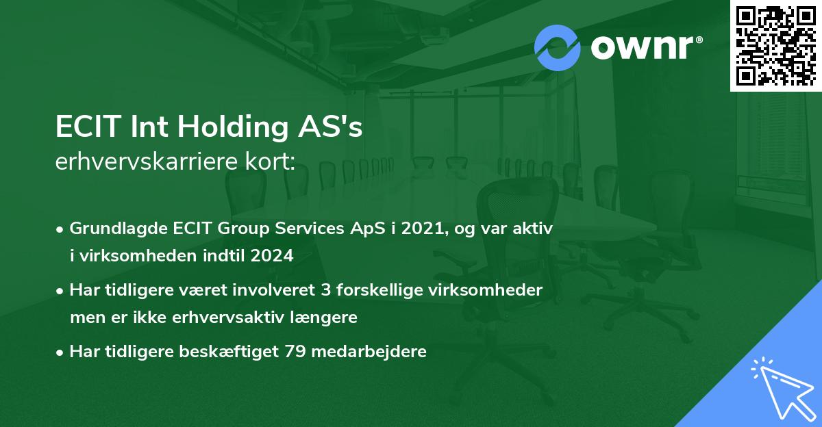 ECIT Int Holding AS's erhvervskarriere kort
