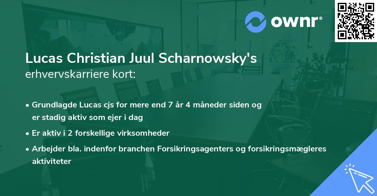 Lucas Christian Juul Scharnowsky's erhvervskarriere kort