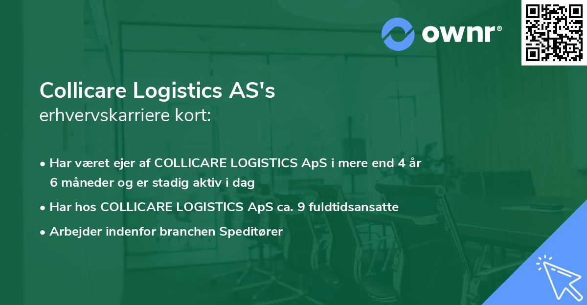 Collicare Logistics AS's erhvervskarriere kort