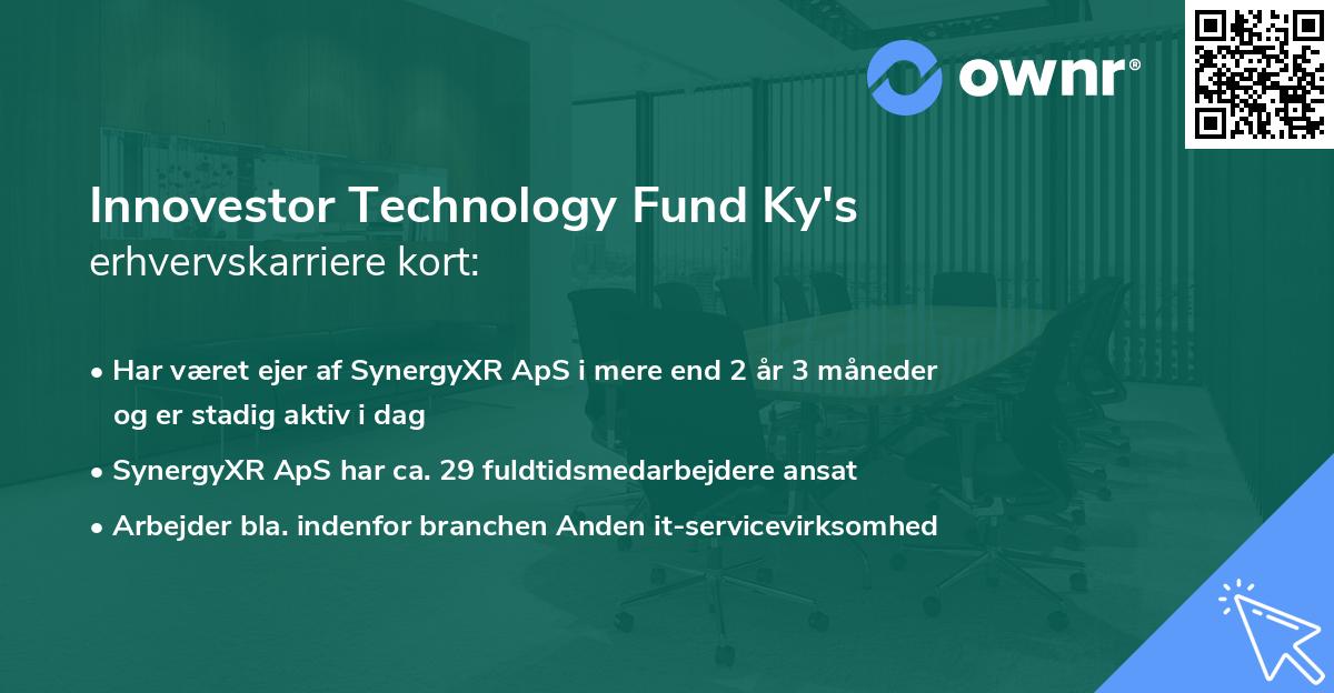 Innovestor Technology Fund Ky's erhvervskarriere kort