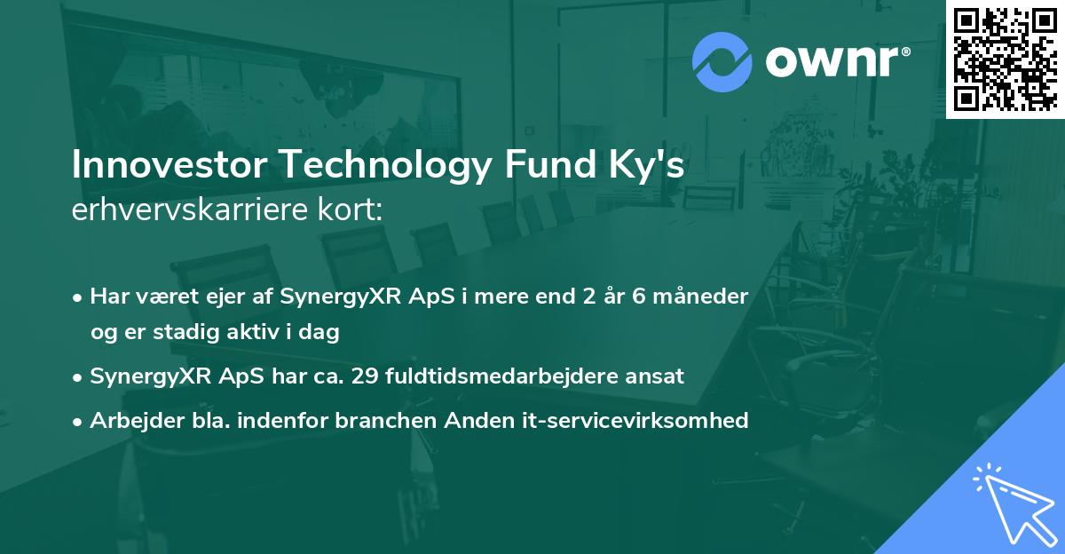 Innovestor Technology Fund Ky's erhvervskarriere kort