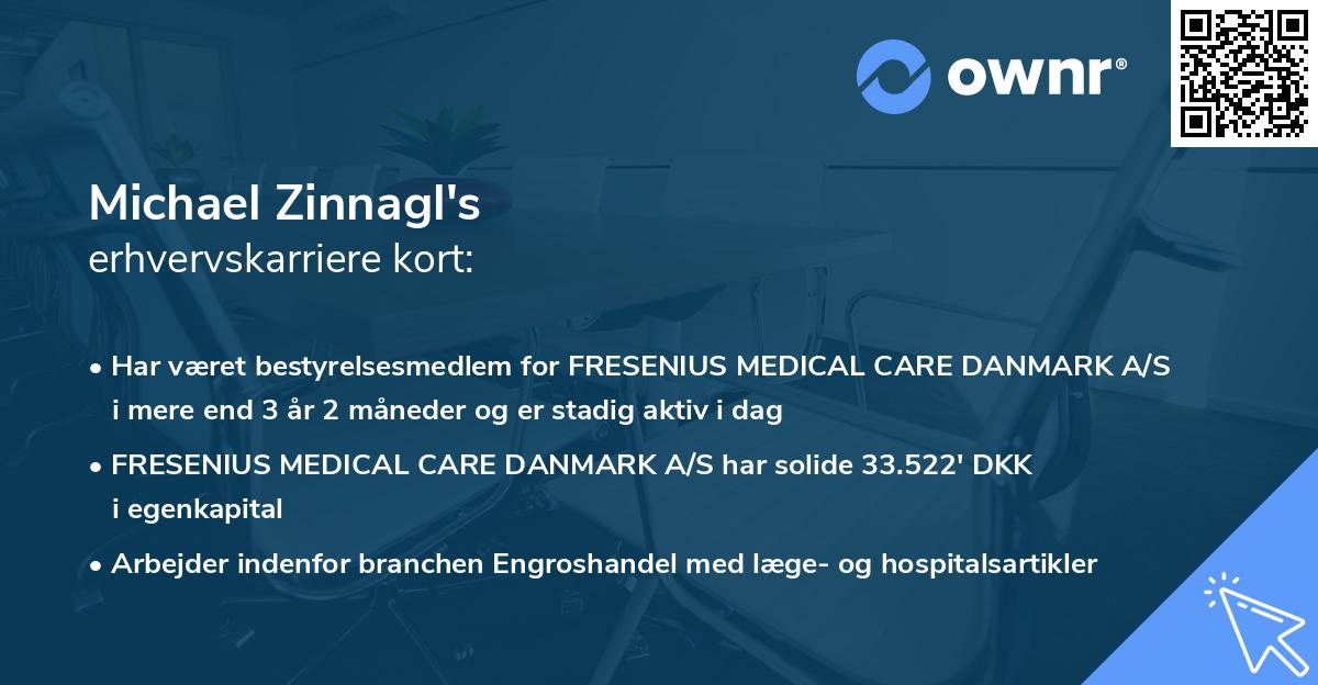 Michael Zinnagl's erhvervskarriere kort