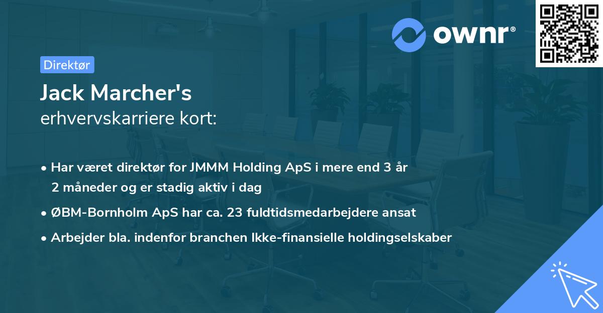 Jack Marcher's erhvervskarriere kort