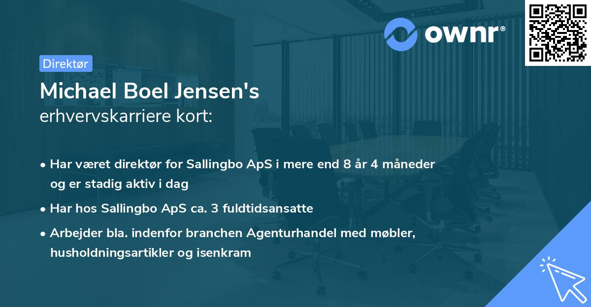 Michael Boel Jensen's erhvervskarriere kort