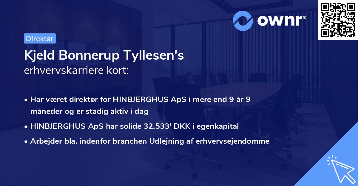 Kjeld Bonnerup Tyllesen's erhvervskarriere kort