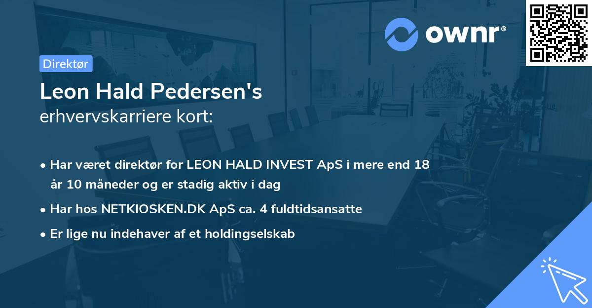 Leon Hald Pedersen's erhvervskarriere kort