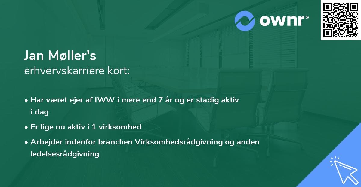 Jan Møller's erhvervskarriere kort