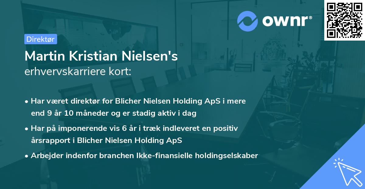 Martin Kristian Nielsen's erhvervskarriere kort