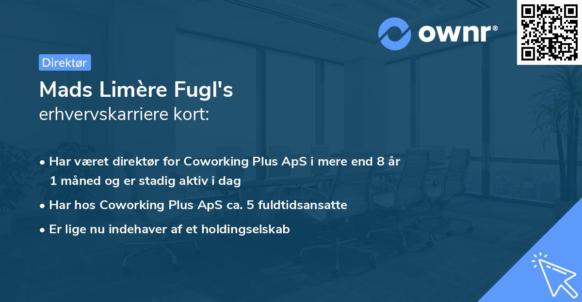 Mads Limère Fugl's erhvervskarriere kort