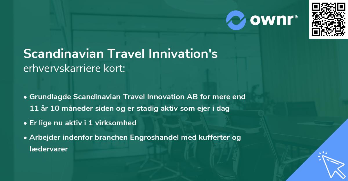 Scandinavian Travel Innivation's erhvervskarriere kort