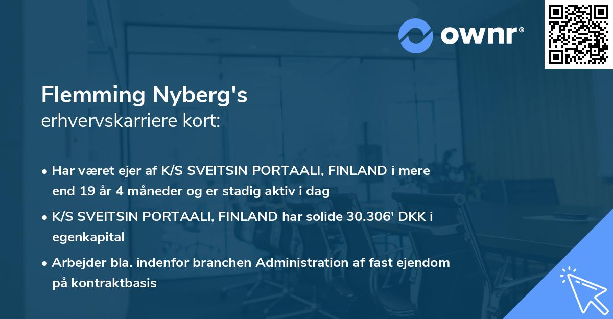 Flemming Nyberg's erhvervskarriere kort