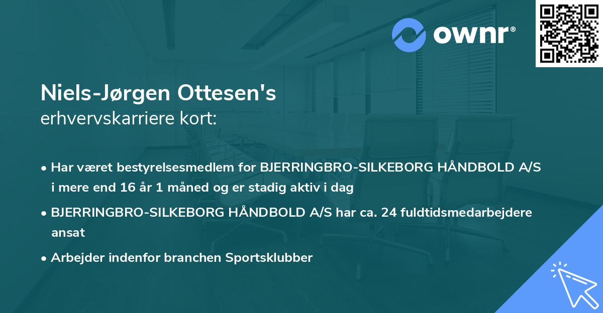 Niels-Jørgen Ottesen's erhvervskarriere kort