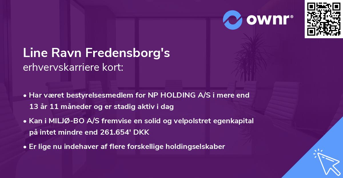 Line Ravn Fredensborg's erhvervskarriere kort