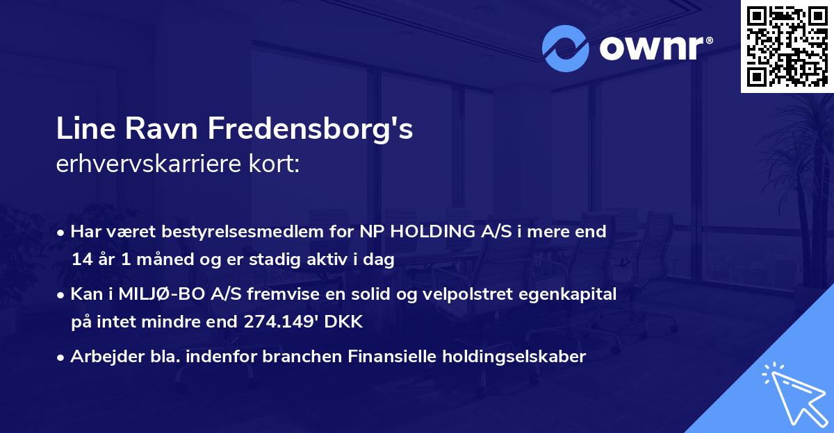 Line Ravn Fredensborg's erhvervskarriere kort