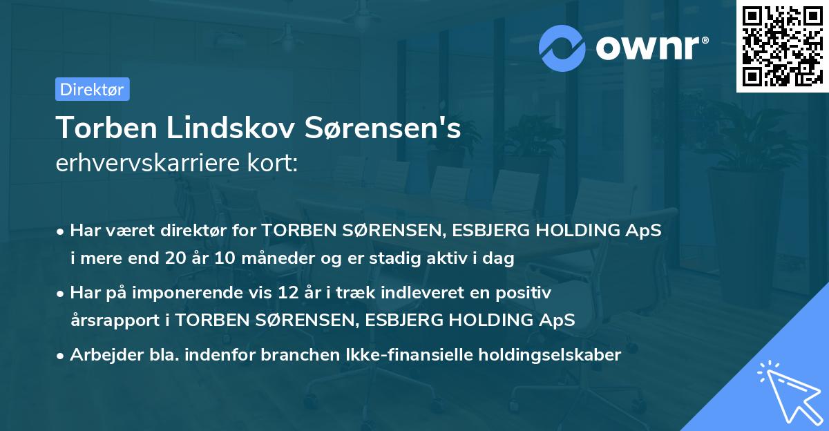 Torben Lindskov Sørensen's erhvervskarriere kort
