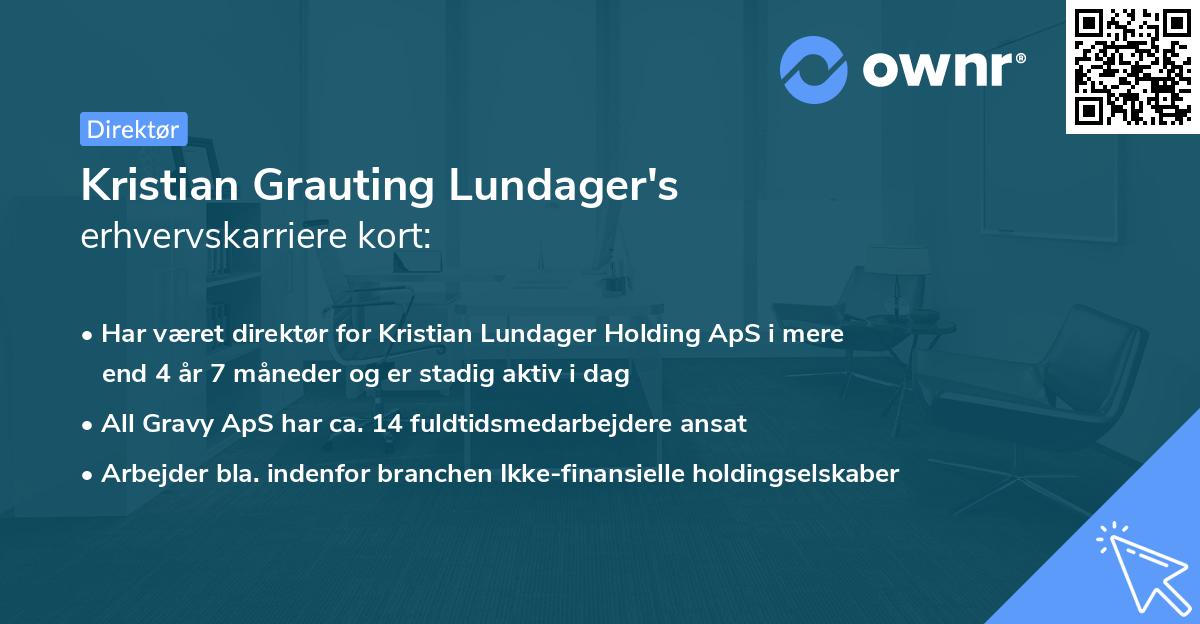 Kristian Grauting Lundager's erhvervskarriere kort