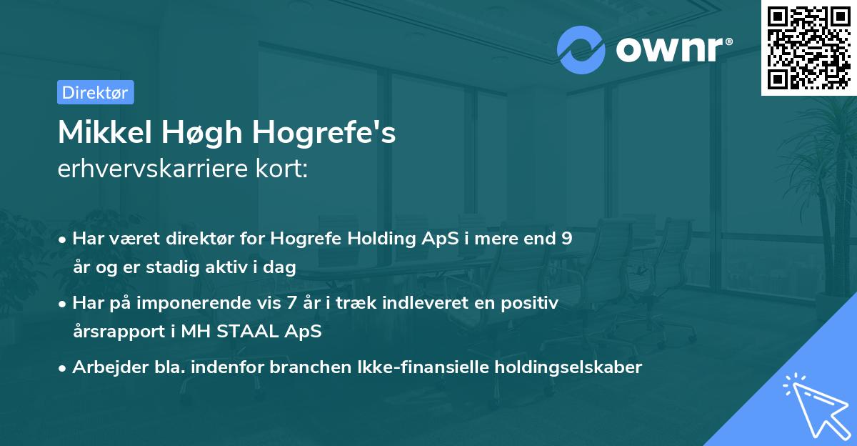 Mikkel Høgh Hogrefe's erhvervskarriere kort