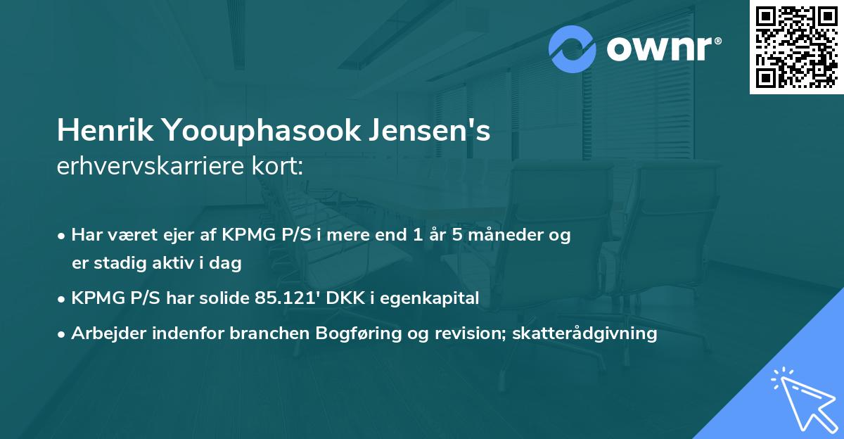Henrik Yoouphasook Jensen's erhvervskarriere kort