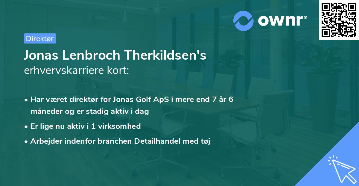 Jonas Lenbroch Therkildsen's erhvervskarriere kort