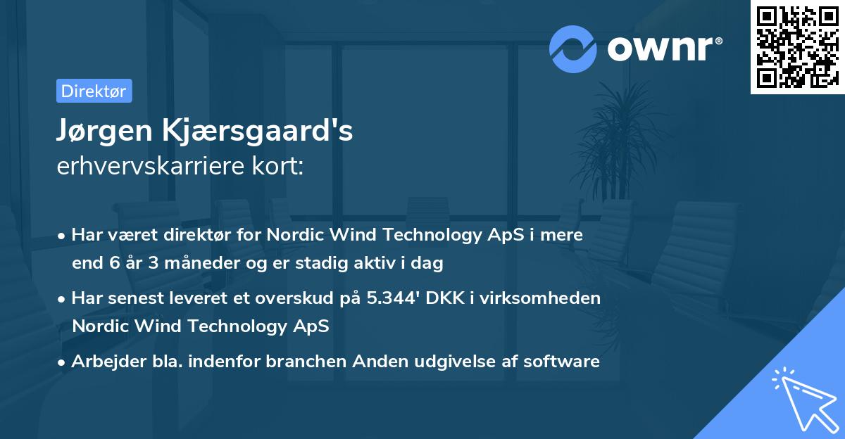 Jørgen Kjærsgaard's erhvervskarriere kort