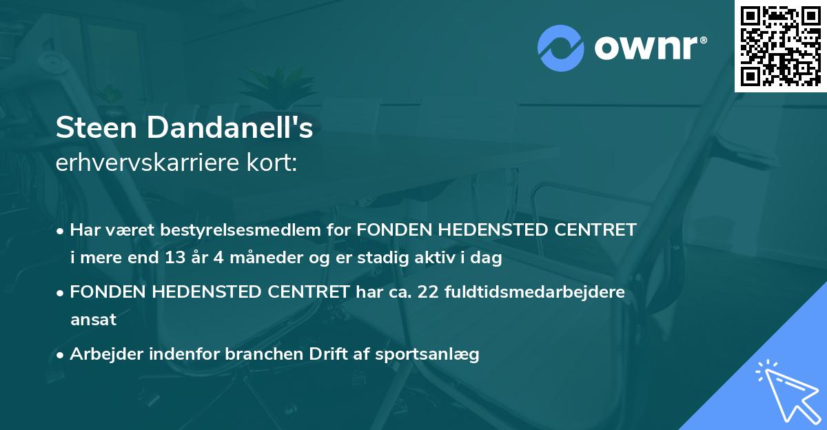 Steen Dandanell's erhvervskarriere kort