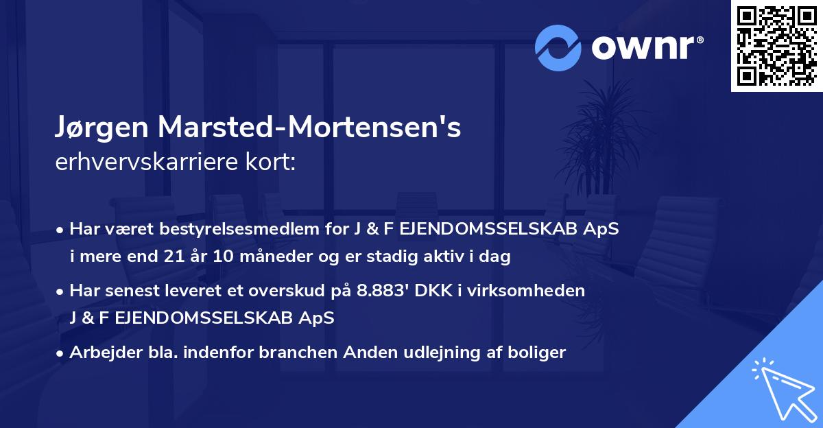 Jørgen Marsted-Mortensen's erhvervskarriere kort