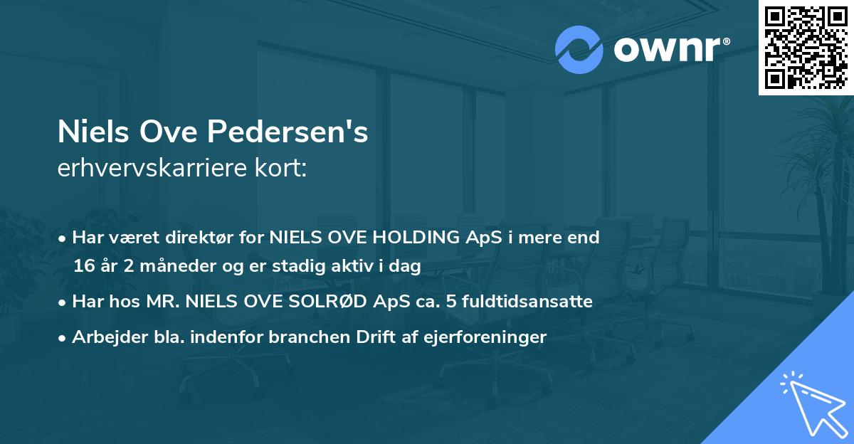 Niels Ove Pedersen's erhvervskarriere kort