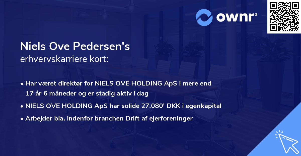 Niels Ove Pedersen's erhvervskarriere kort