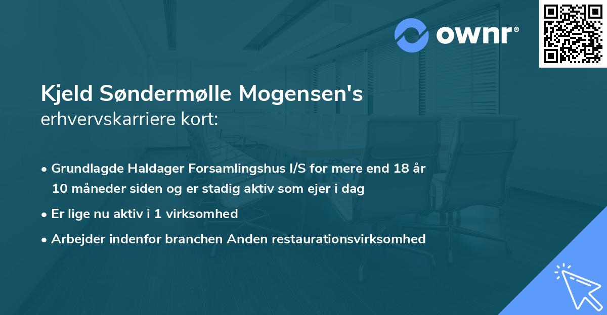 Kjeld Søndermølle Mogensen's erhvervskarriere kort