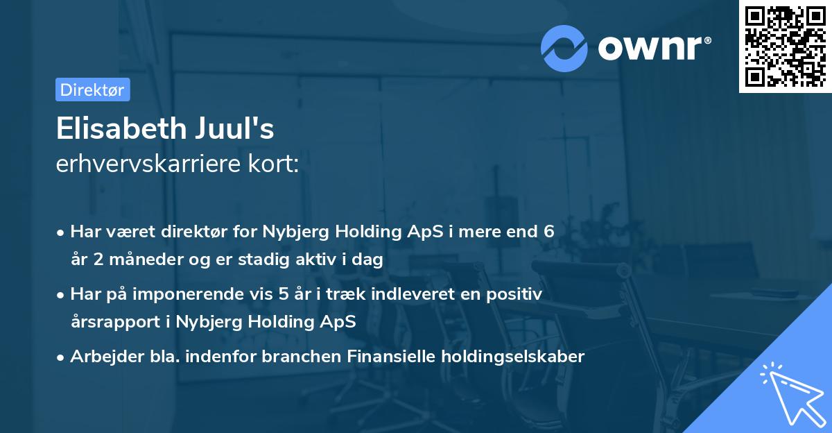 Elisabeth Juul's erhvervskarriere kort