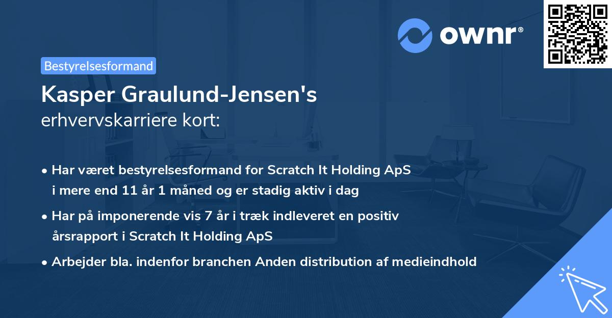 Kasper Graulund-Jensen's erhvervskarriere kort