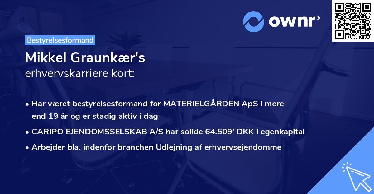 Mikkel Graunkær's erhvervskarriere kort