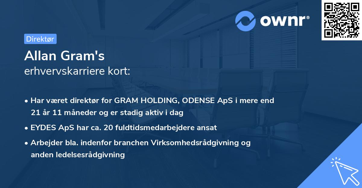 Allan Gram's erhvervskarriere kort