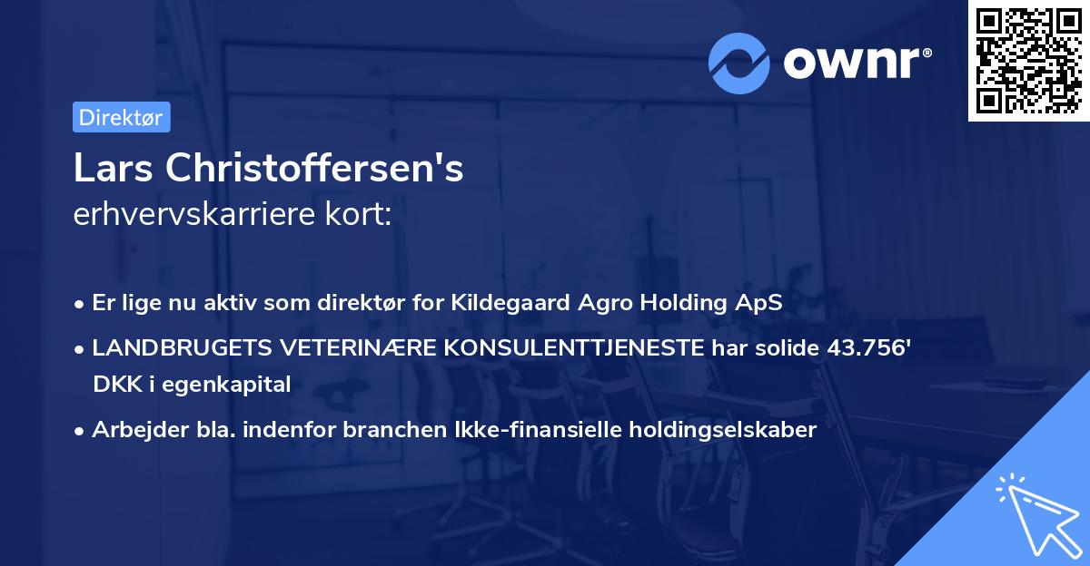 Lars Christoffersen's erhvervskarriere kort