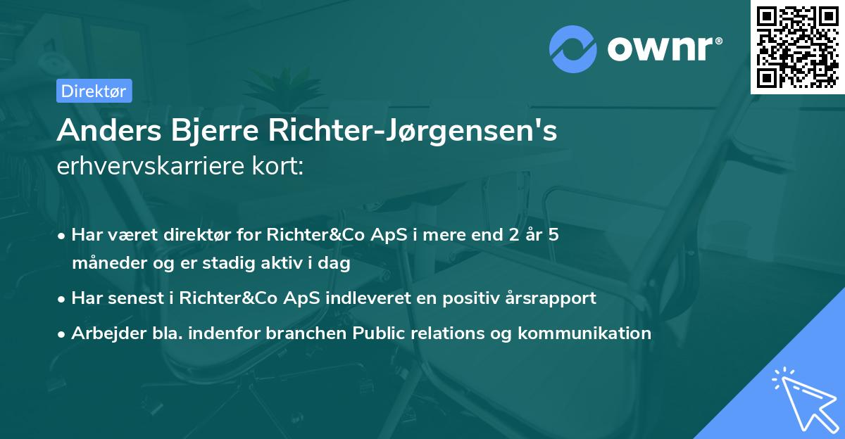 Anders Bjerre Richter-Jørgensen's erhvervskarriere kort