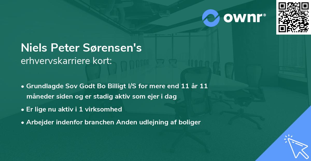 Niels Peter Sørensen's erhvervskarriere kort
