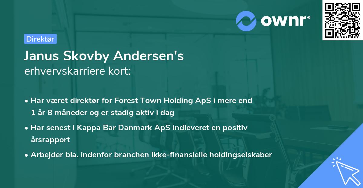 Janus Skovby Andersen's erhvervskarriere kort