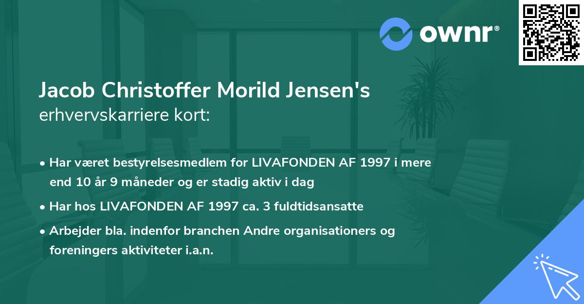 Jacob Christoffer Morild Jensen's erhvervskarriere kort