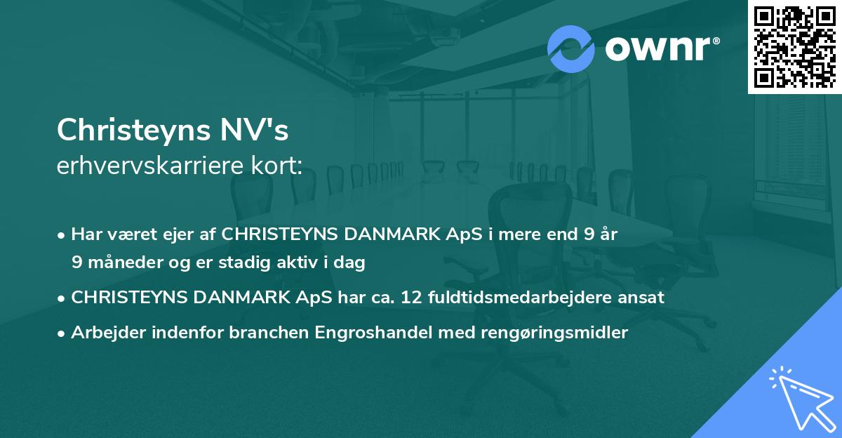 Christeyns NV's erhvervskarriere kort